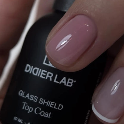Top Coat Super Glass Shield para um Brilho Ultra Intenso e Resistente a Riscos, 10ml