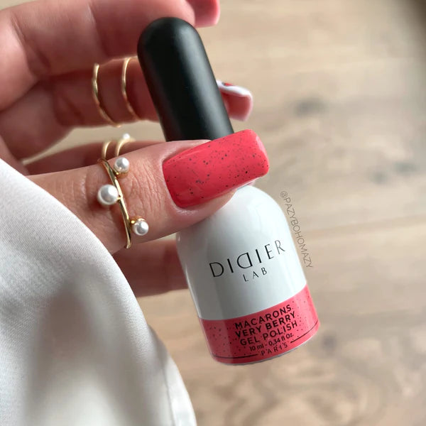 Verniz Gel Macarons Didier Lab,Very Berry 10 ml, HEMA FREE