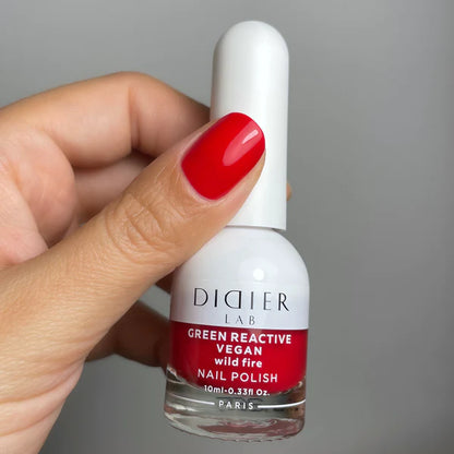 Green reactive, verniz de unhas vegan"Didier Lab", wild fire, 10ml