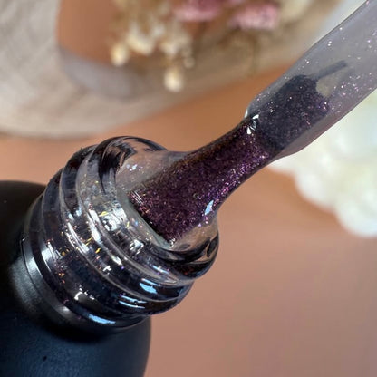 Top Coat "Didier Lab", Glitter Pink, 10ml, HEMA FREE