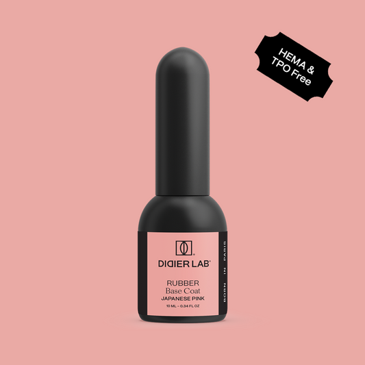 Verniz gel, Rubber base coat, Japanese pink , 10ml