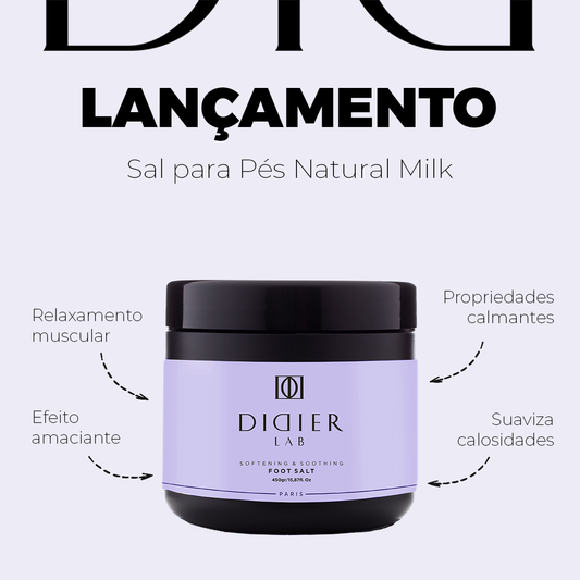 Sal para pés "Didier Lab", Natural Milk, 450gr