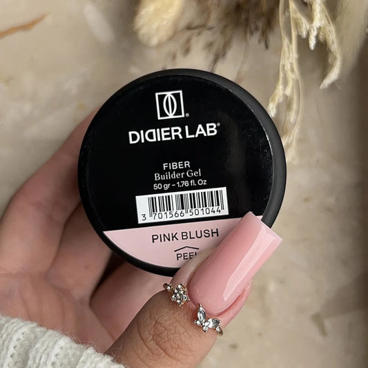 Fiber builder gel "Didier Lab", Pink Blush, 50gr, HEMA FREE