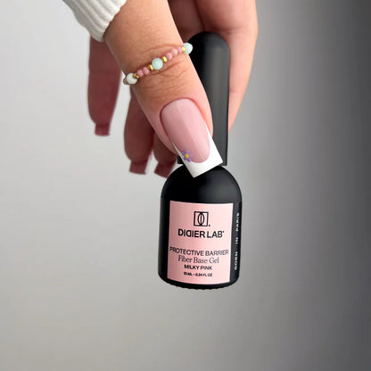 Fiber Base Gel, Milky Pink, 10ml