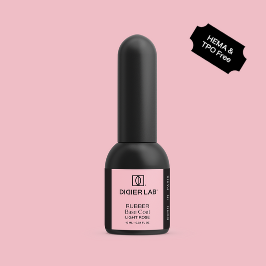 Verniz Gel, Rubber base coat, light rose, 10ml