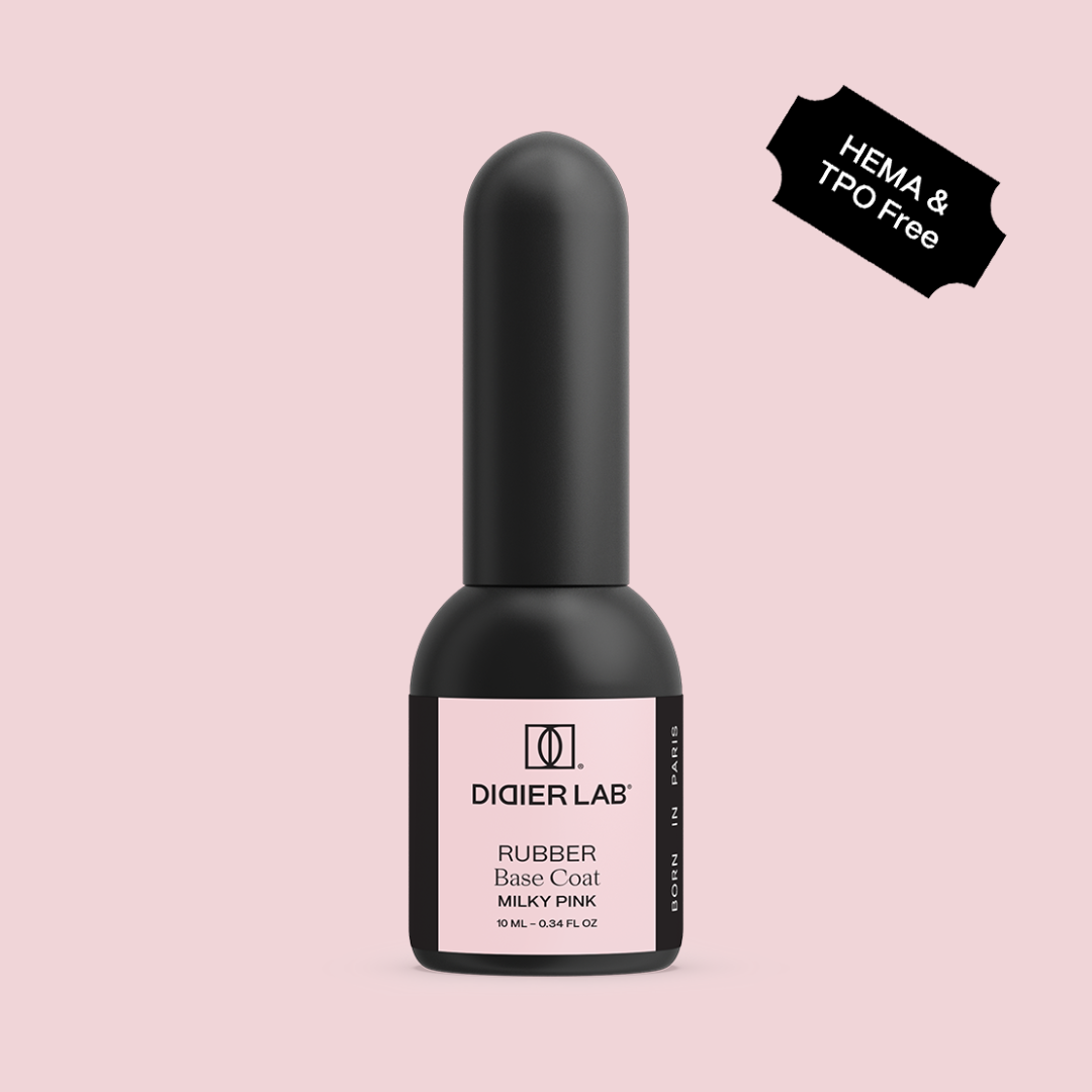 Verniz Gel, Rubber Base, Milky Pink, 10ml