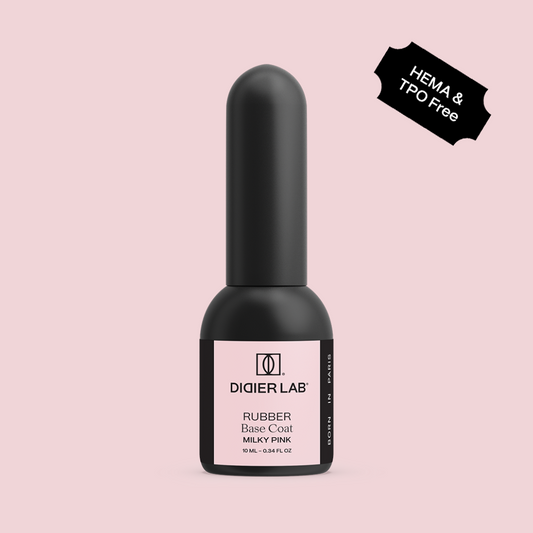 Verniz Gel, Rubber Base, Milky Pink, 10ml