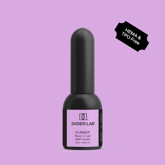 Verniz gel, Rubber base coat, soft lilac , 10ml