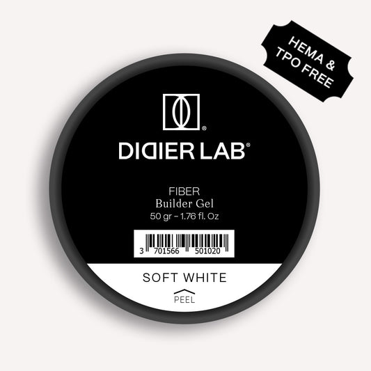 Fiber builder gel "Didier Lab", Soft white, 50gr