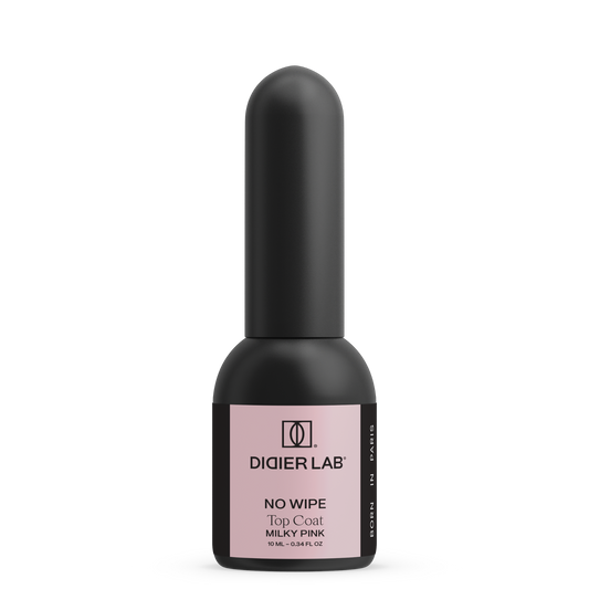 Top Coat No Wipe "Didier Lab", Milky Pink, 10ml, HEMA FREE