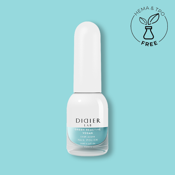 Green reactive, verniz de unhas vegan "Didier Lab", coat azure, 10ml