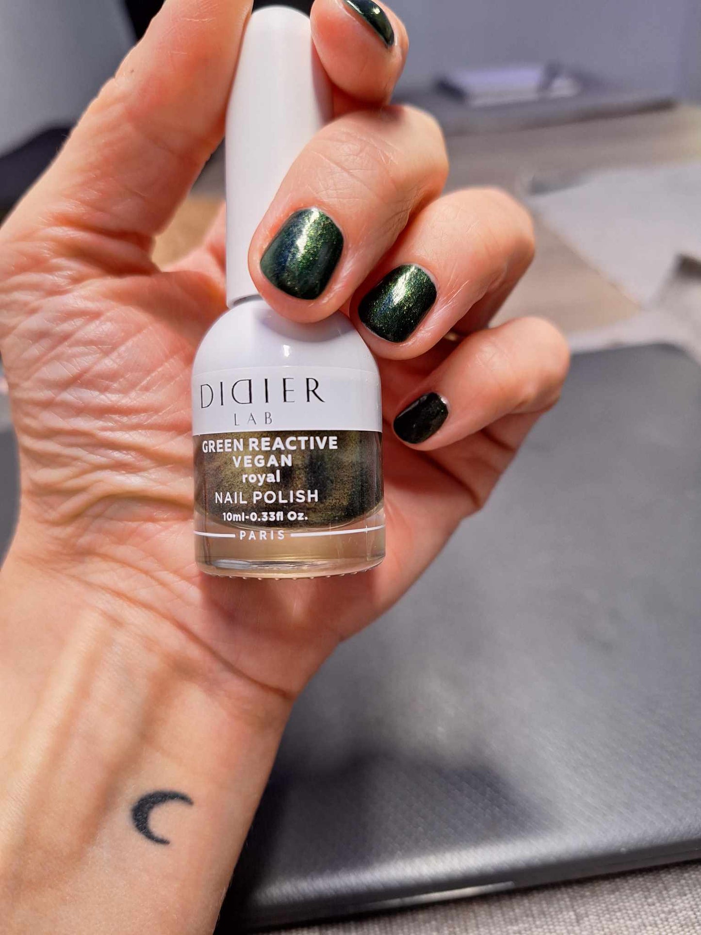 Green reactive, verniz de unhas vegan "Didier Lab", royal, 10ml