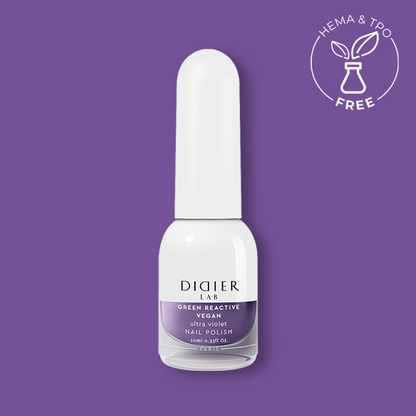 Green reactive, verniz de unhas vegan  "Didier Lab", ultra violet, 10ml
