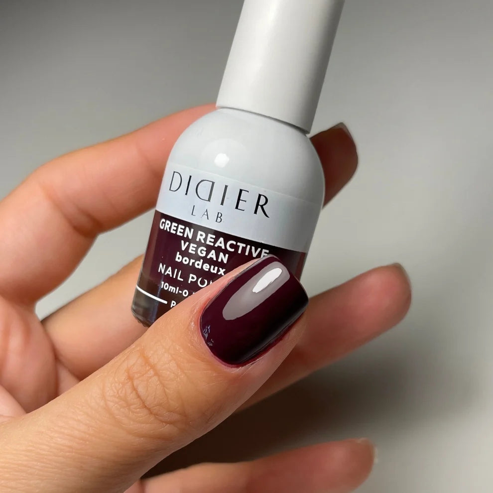 Vegan Verniz De Unhas, Bordeaux, HEMA & TPO free, DidierLab, 10ml