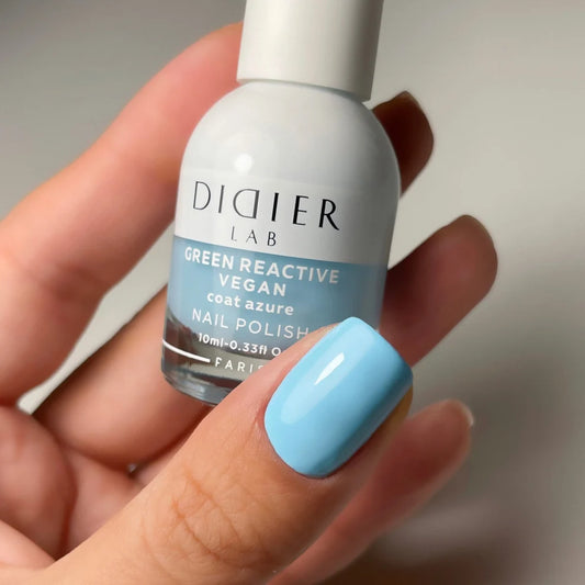Vegan Verniz De Unhas, Coat Azure, HEMA & TPO free, DidierLab, 10ml