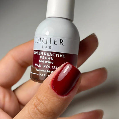Vegan Verniz De Unhas, Red Wine, HEMA & TPO free, DidierLab, 10ml