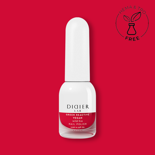 Green reactive, verniz de unhas vegan"Didier Lab", wild fire, 10ml
