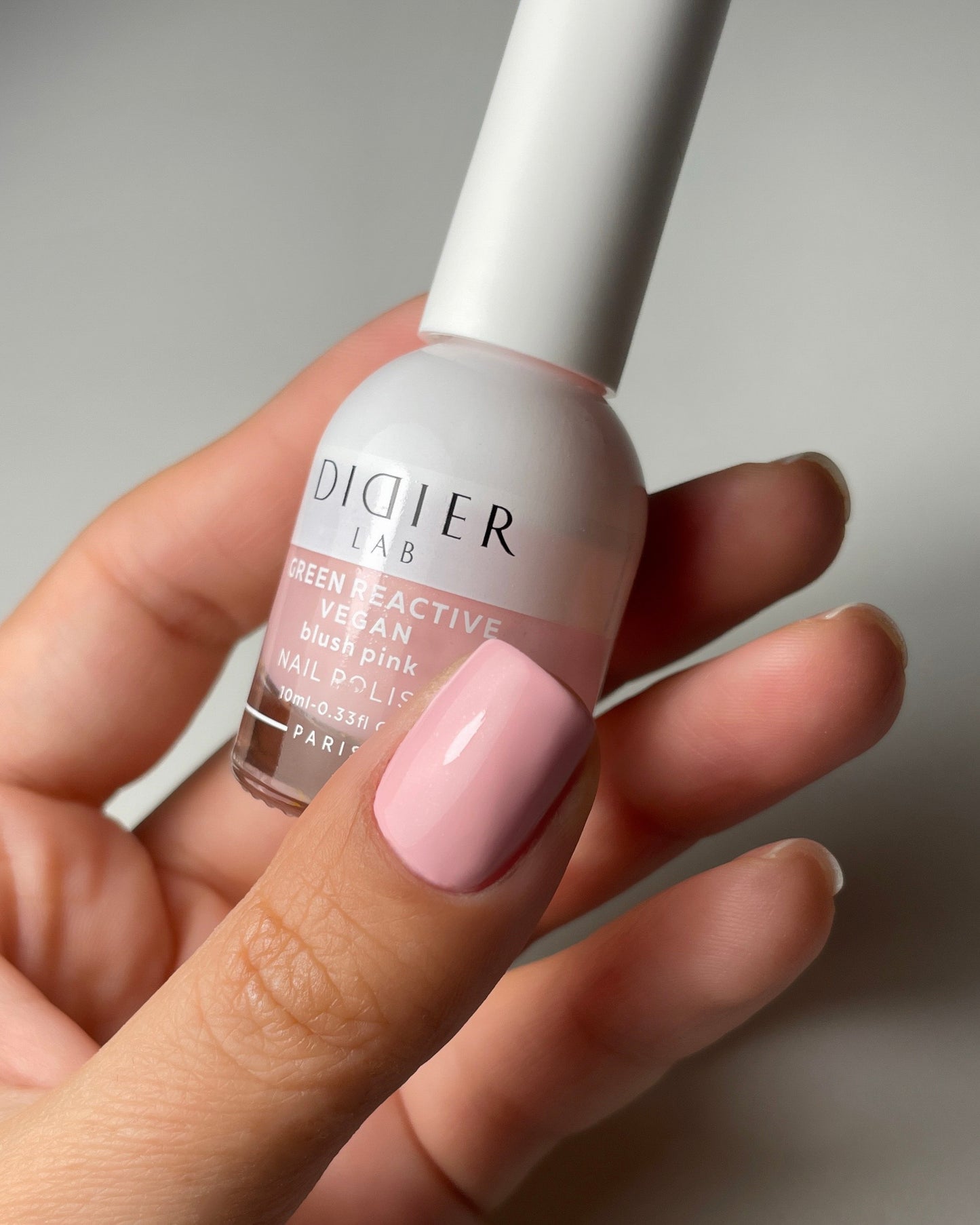 Green reactive, verniz de unhas vegan "Didier Lab", blush pink, 10ml