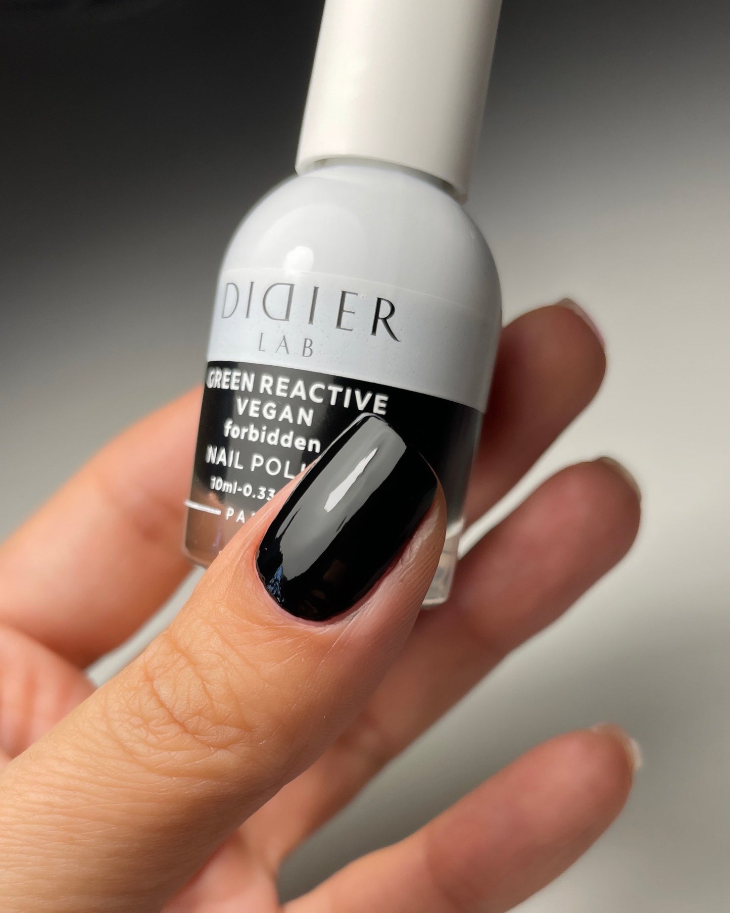 Green reactive, verniz de unhas vegan "Didier Lab", forbidden, 10ml
