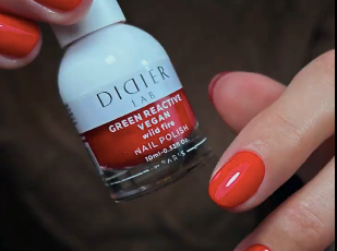 Green reactive, verniz de unhas vegan"Didier Lab", wild fire, 10ml