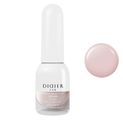 Green reactive, verniz de unhas vegan"Didier Lab", beige, 10ml