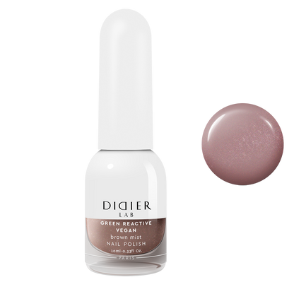 Green reactive, verniz de unhas vegan, "Didier Lab", brown mist, 10ml