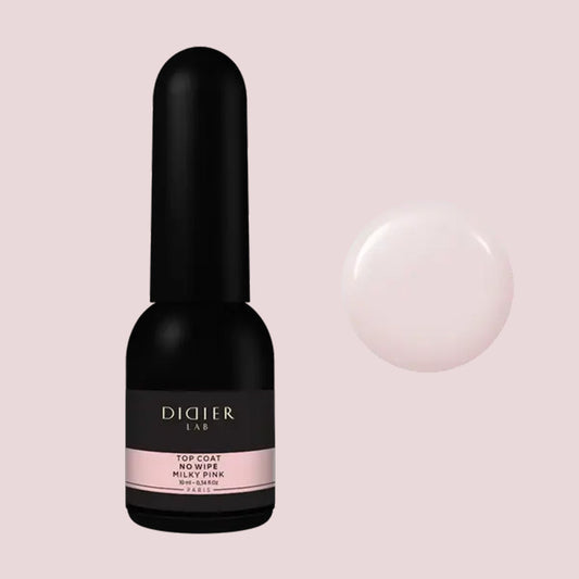 Top Coat No Wipe "Didier Lab", Milky Pink, 10ml