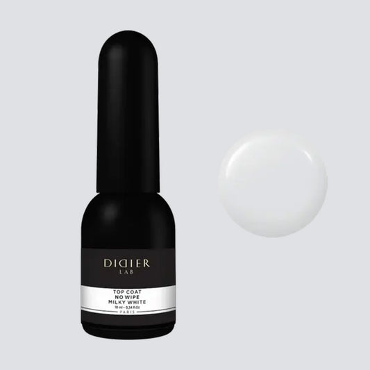 Top Coat No Wipe "Didier Lab", Milky White, 10ml