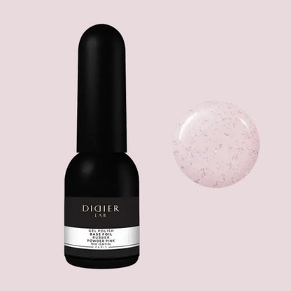 Verniz Gel, Rubber Base Foil, Powder Pink , 10ml
