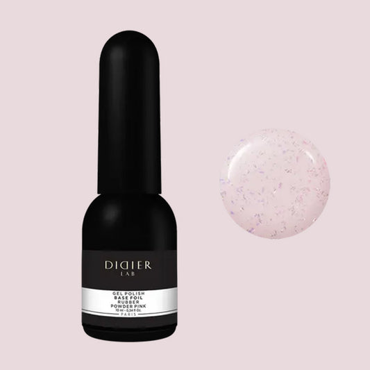 Verniz Gel, Rubber Base Foil, Powder Pink , 10ml