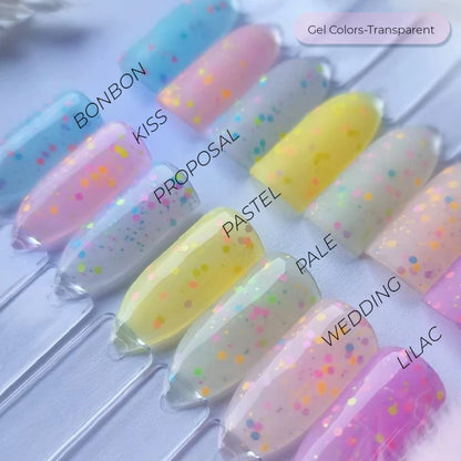 Verniz Gel "Didier Lab", Confetti, Pastel 10ml