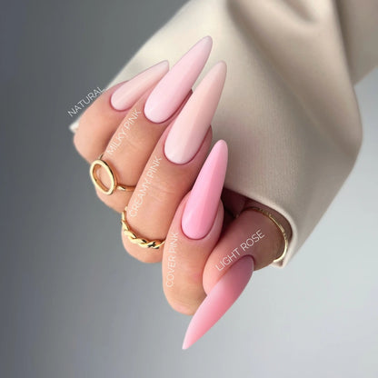 Verniz Gel, Rubber base coat, cover pink, 10ml
