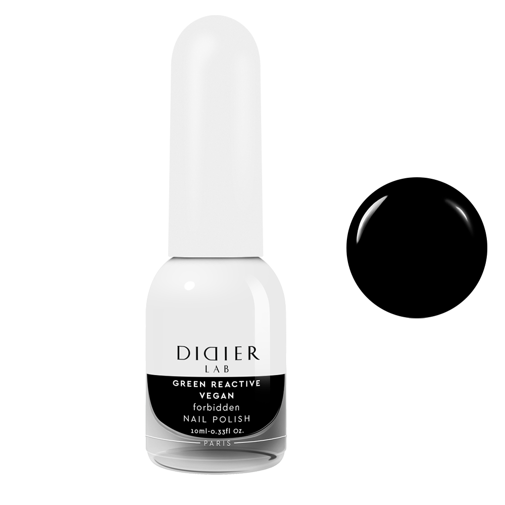 Green reactive, verniz de unhas vegan "Didier Lab", forbidden, 10ml