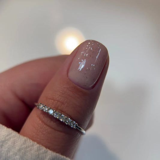 Top Coat "Didier Lab", Glitter Silver, 10ml, HEMA FREE