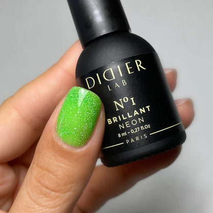 Verniz Gel "Didier Lab", Brillant NEON, No1, 8ml, HEMA FREE