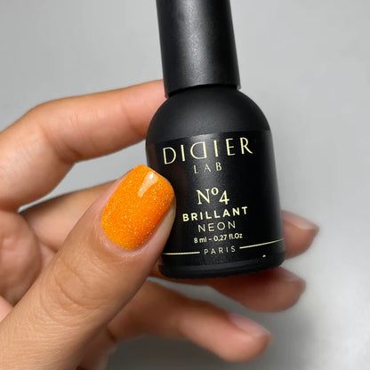 Verniz Gel "Didier Lab", Brillant NEON, No4, 8ml, HEMA FREE