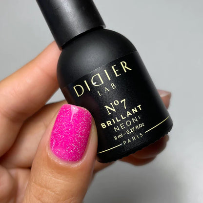 Verniz Gel "Didier Lab", Brillant NEON, No7, 8ml, HEMA FREE