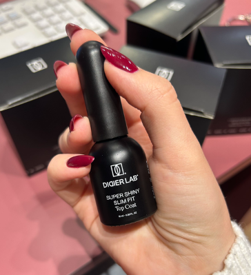 Top Coat Slim Fit Super Shiny, No Wipe, Hema & TPO free, Didier Lab, 10ml