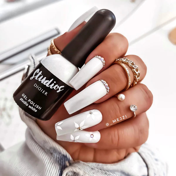 Verniz Gel Studios, Studio White, 8ml, HEMA & TPO Free