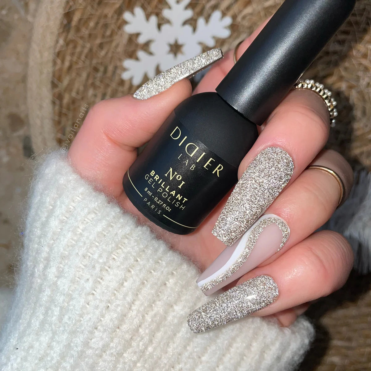 Verniz Gel "Didier Lab", Brillant, No1, 8ml, HEMA FREE