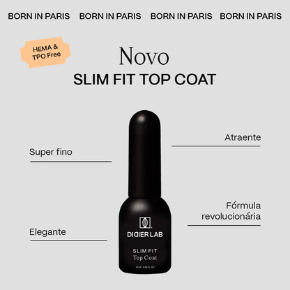 Top Coat No Wipe "Didier Lab", Slim Fit, 10ml, HEMA FREE