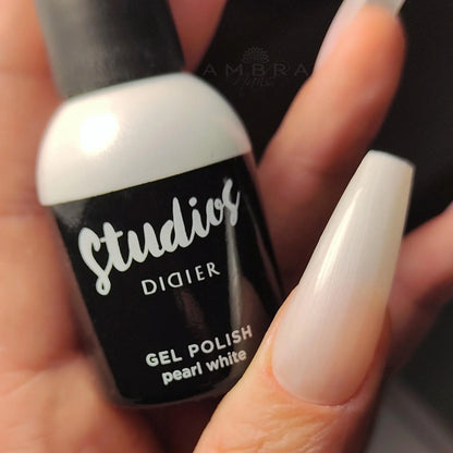 Verniz Gel Studios, Pearl White, 8ml, HEMA & TPO FREE