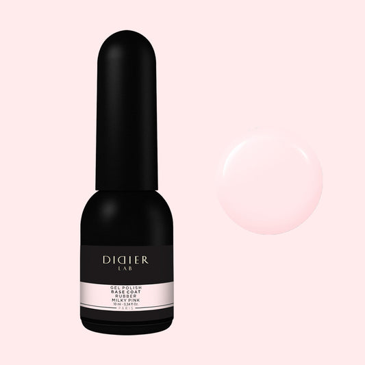 Verniz Gel, Rubber Base, Milky Pink, 10ml
