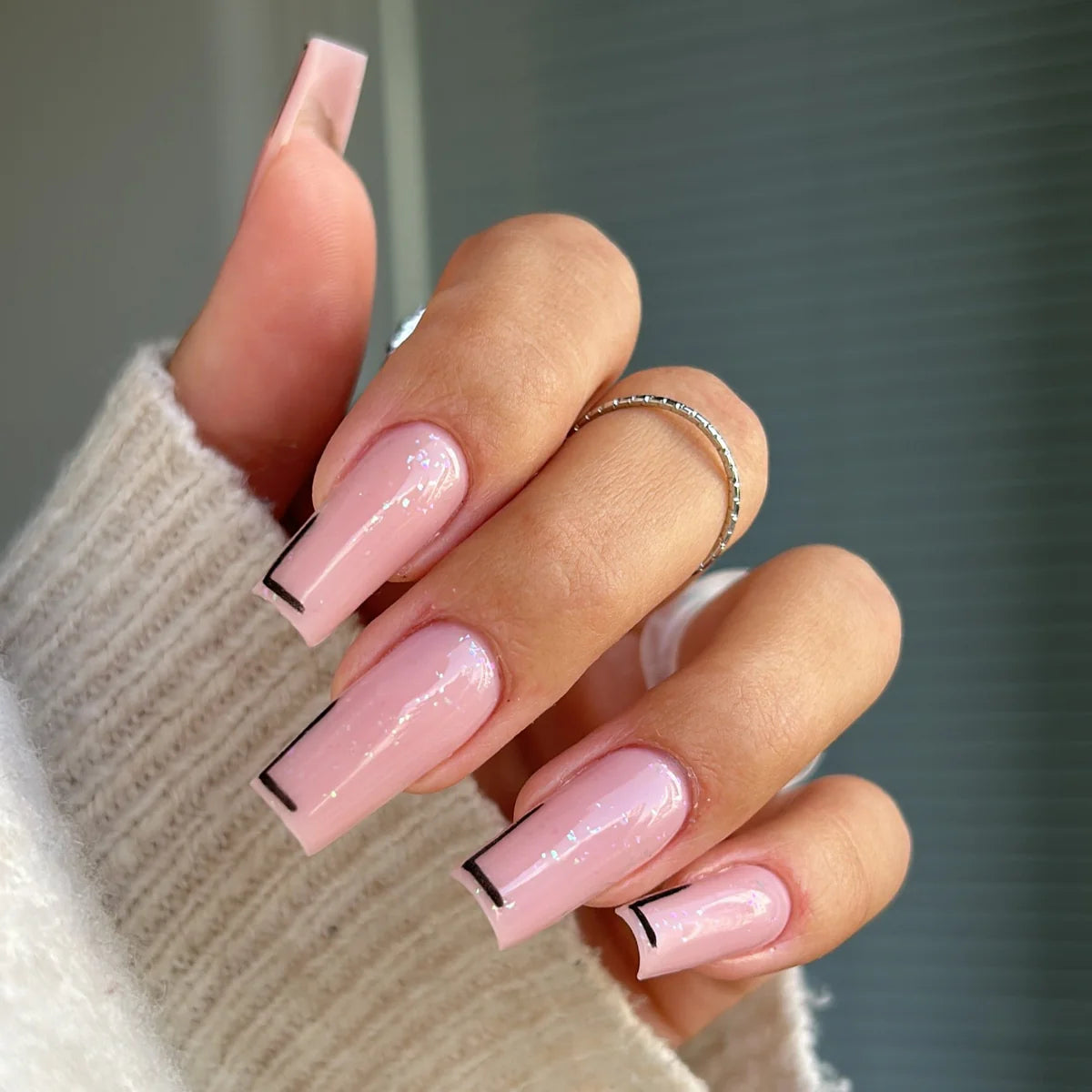 Verniz Gel, Rubber Base Foil, Powder Pink, 10ml