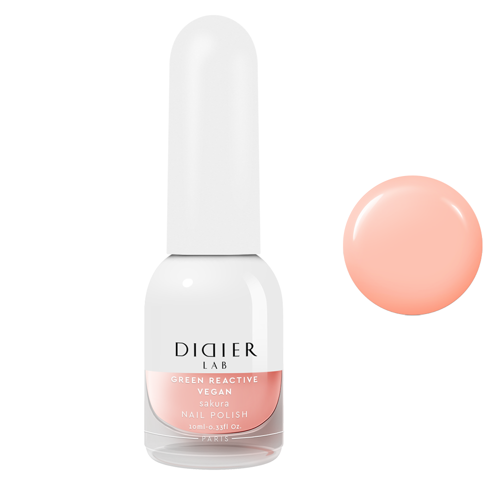 Green reactive, verniz de unhas vegan "Didier Lab", sakura, 10ml