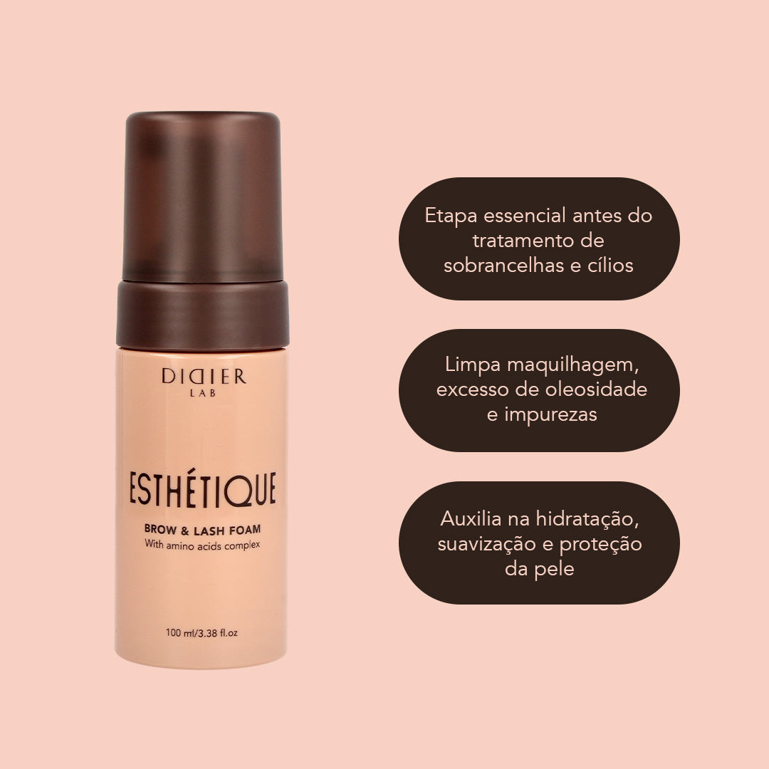 Espuma de limpeza para sobrancelhas e pestanas, Didier Lab Esthétique 100ml