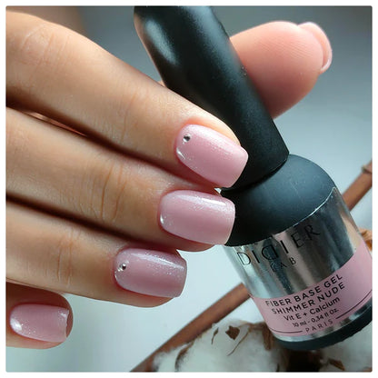 Fiber Base Gel, Shimmer Nude, 10ml
