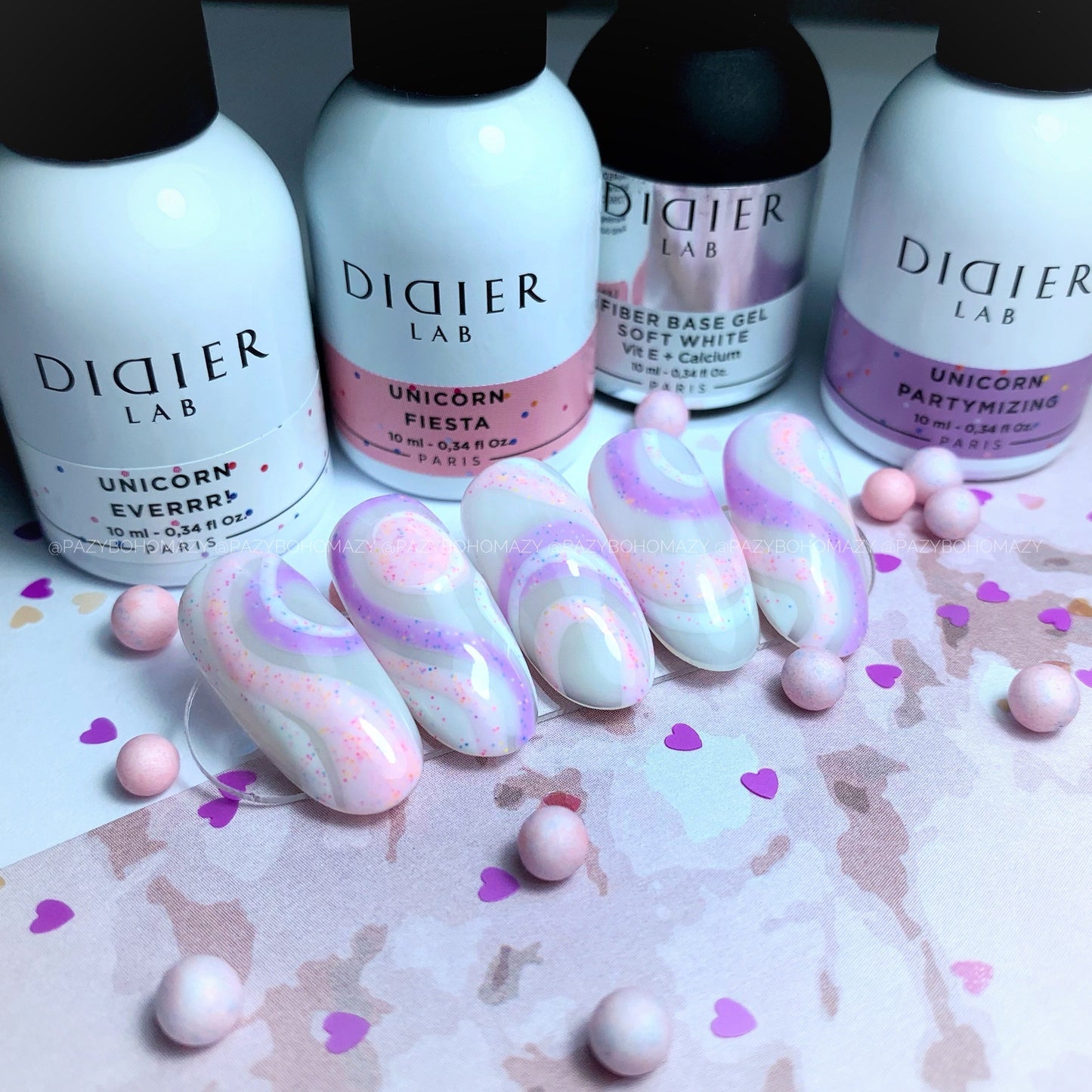 VERNIZ GEL "Didier Lab", Unicorn, Fiesta 10 ml, HEMA FREE