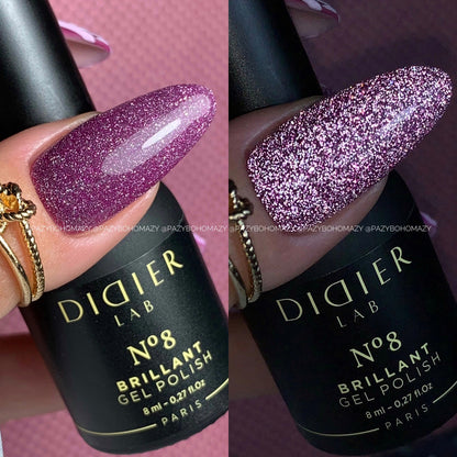 Verniz Gel "Didier Lab", Brillant, No8, 8ml, HEMA FREE