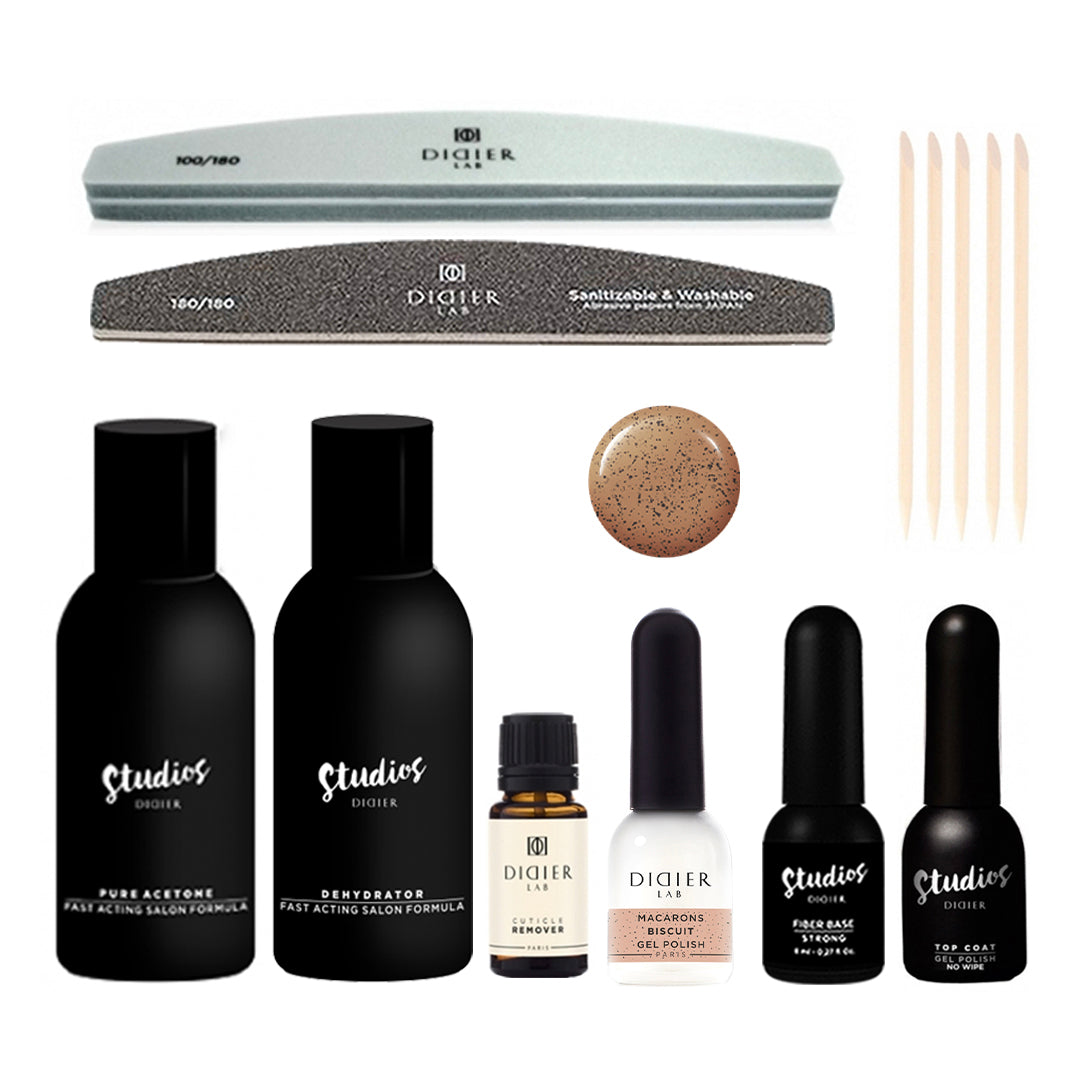 Kit Manicure Verniz Gel "Biscuit" para iniciantes - didierlabportugal